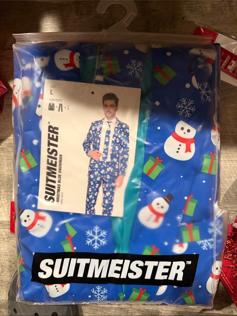 Suitmeister Kids Blue Snowman Pajama Set